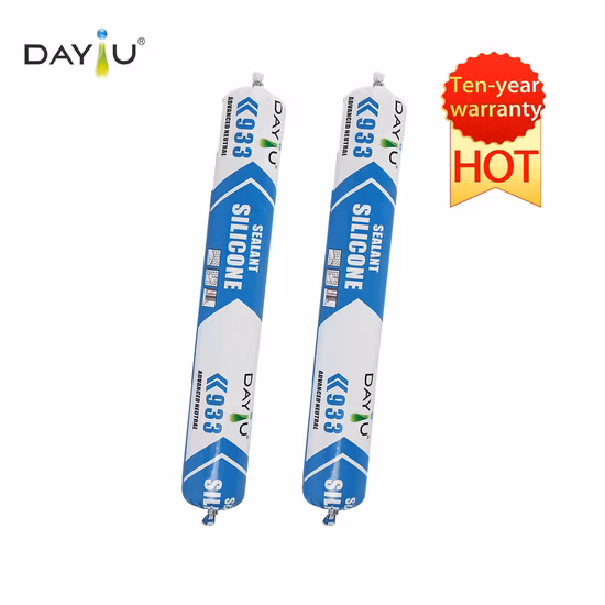 Neutral Silicone Glass Sealant RTV Silicone Glue 600ml Sausage Package Adhesive Silicone Sealant for Curtain Wall